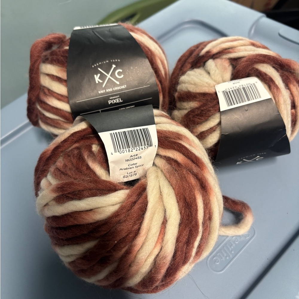 K+C Pixel Wool Yarn Arabian Spice